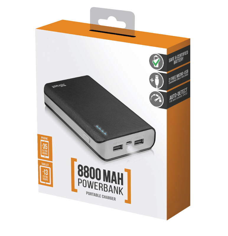 8000-10000mAh Power Bank