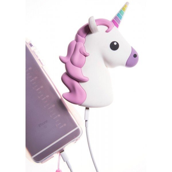 Unicorn Emoji Cartoon PVC Portable Power Bank