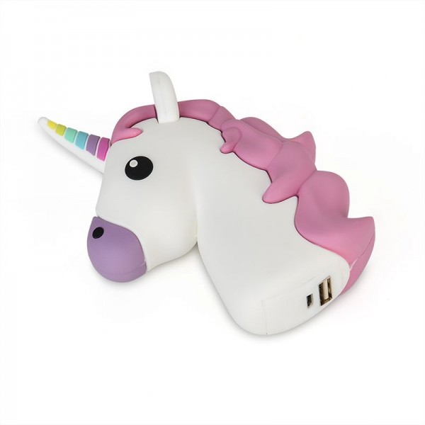 Unicorn Emoji Cartoon PVC Portable Power Bank